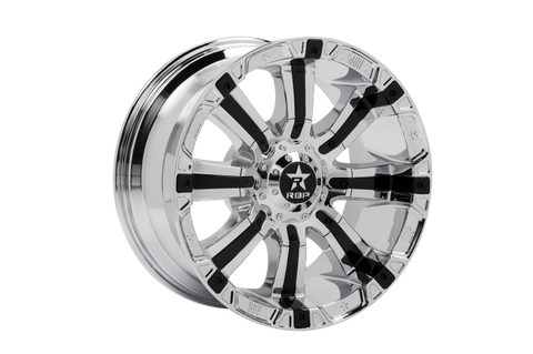 RBP 94R 20x10 6x135 BP / 5 BS -12mm Offset 87mm CB (Hub Centric) Chrome w/Black Inserts Wheel