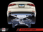 AWE Tuning Audi B9 A4 SwitchPath Exhaust Dual Outlet - Chrome Silver Tips (Includes DP and Remote)