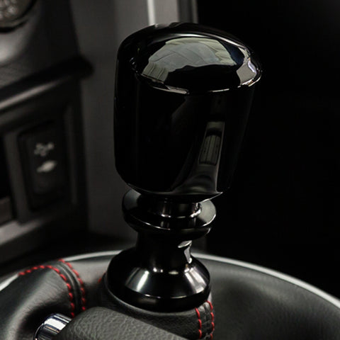 Raceseng Ashiko Shift Knob (No Engraving) Porsche 911 991 / Cayman 981-718 Adapter - Black Gloss