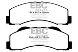 EBC 15+ Ford Expedition 3.5 Twin Turbo 2WD Redstuff Front Brake Pads