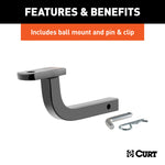 Curt 97-03 Chevy Malibu Class 2 Trailer Hitch w/1-1/4in Ball Mount