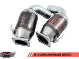 AWE Tuning Porsche 991.2 3.0L Performance Catalysts (Non PSE Only)