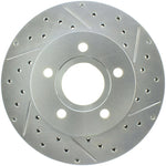 StopTech Select Sport 99-04 Jeep Grand Cherokee SportStop Slotted & Drilled Front Left Rotor