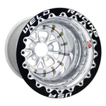 Weld V-Series 15x10 Polished 5x4.5 3" BS Black SBL MT