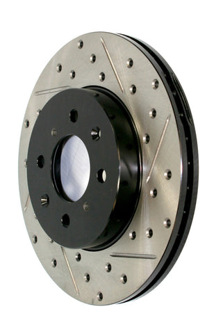 StopTech 07-18 Cadillac Escalade SportStop Slotted & Drilled Rear Left Cryo Rotor