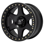 RBP 50R Cobra 20x9.0 5x114.3 BP / 5 BS 0mm Offset 78mm CB (Hub Centric) Black w/Black Ring Wheel