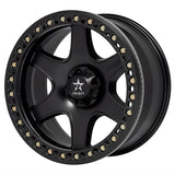 RBP 50R Cobra 20x9.0 5x114.3 BP / 5 BS 0mm Offset 78mm CB (Hub Centric) Black w/Black Ring Wheel
