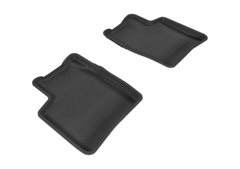3D MAXpider 2004-2009 Toyota Prius Kagu 2nd Row Floormats - Gray