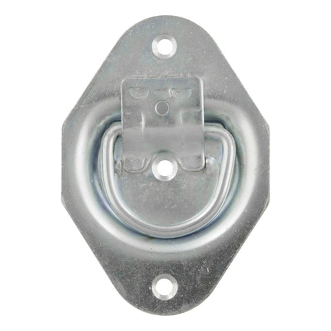 Curt 1-3/8in x 1-7/8in Recessed Tie-Down Ring (1200lbs Clear Zinc)