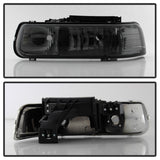 Xtune Chevy TahOE 00-06 Amber Crystal Headlights Smoke HD-JH-CSIL99-SM