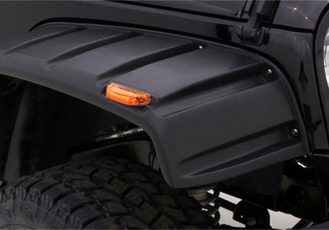 Rampage 2007-2018 Jeep Wrangler(JK) Comes With Black Bolts RX-Rivet Style Fender Flares - Black