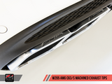 AWE Tuning Mercedes-Benz AMG C63 Machined Exhaust Tips - Chrome Silver