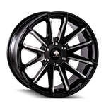 Mayhem 8109 Crossfire 20x9.5 / 6x139.7 BP / 10mm Offset / 106mm Hub Black w/ Milled Spokes Wheel