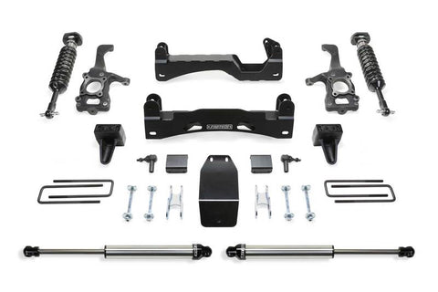 Fabtech 15-18 Ford F150 4WD 6in Perf. System w/DL 2.5 Coilovers & Rear DL Shocks