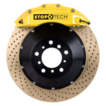 StopTech 10-13 Chevy Camaro LS/LT Front BBK w/Yellow ST-60 Cal Zinc Drilled 355x32mm Rotors Pads