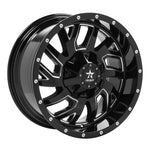 RBP 65R Glock 20x10 8x170 BP / 5 BS / -12mm Offset 129mm CB Gloss Black w/Machined Grooves Wheel