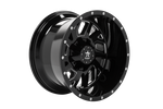 RBP 65R Glock 20x12 6x139.7 BP / 4.75 BS / -44mm Offset 108mm CB Gloss Black Machined Grooves Wheel
