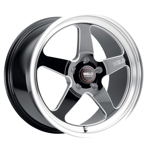 Weld 15x10 Ventura Drag 5x120 ET45 BS7.25 Gloss BLK MIL DIA 78.1