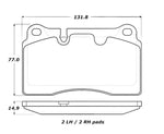 StopTech Performance 14-17 Volkswagen Touareg Front Brake Pads