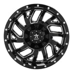 RBP 65R Glock 20x10 5x114.3 BP / 5 BS / -12mm Offset 78mm CB Gloss Black w/Machined Grooves Wheel