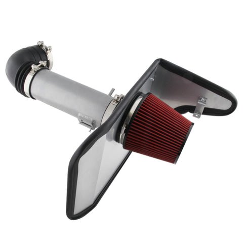 Xtune Chevy Camaro 2010-2012 3.6L V6 Intake ( w/Heat Shield Red Filter ) Gray IN-HS-CCAM2010V6-36-GY