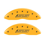 MGP 4 Caliper Covers Engraved Front & Rear Gen 5/SS Yellow finish black ch