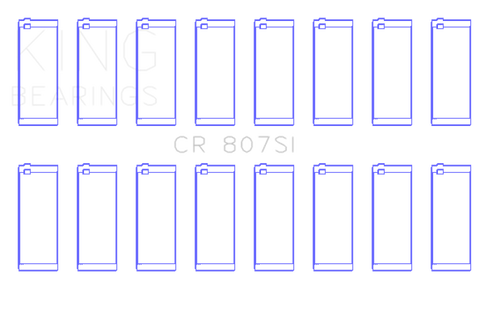 King Chevy LS1 / LS6 / LS3 (Size STD) Silicone Bi-Metal Alum Rod Bearing Set