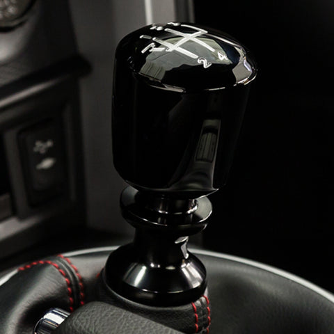 Raceseng Ashiko Shift Knob (Gate 5 Engraving) Porsche 911-997 / Cayman 987 Adapter - Black Gloss