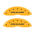 MGP 4 Caliper Covers Engraved Fr Escalade Rear EXT Yellow Finish Blk Char 2003 Cadillac Escalade ESV