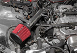 Spectre 92-00 Honda Civic L4-1.6L F/I Air Intake Kit - Polished w/Red Filter