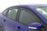 AVS 12-18 Ford Focus Ventvisor In-Channel Front & Rear Window Deflectors 4pc - Smoke