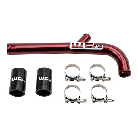 Wehrli 13-15 Cummins 6.7L w/ Dual Radiator Upper Coolant Pipe - WCFab Grey