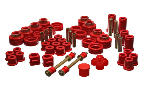 Energy Suspension 88-98 Chevy/GMC 4WD Red Hyper-flex Master Bushing Set