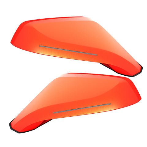 Oracle 10-15 Chevy Camaro Concept Side Mirrors - Dual Intensity - Inferno Orange (GCR)