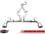 AWE 2020 Toyota Supra A90 Track Edition Exhaust - 5in Chrome Silver Tips