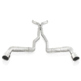 Stainless Works 10-15 Camaro 6.2L 3in Dual Chambered Catback System X-Pipe Factory Connect