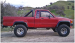 Bushwacker 84-88 Toyota Extend-A-Fender Style Flares 4pc Compatible w/ Domestic Bed - Black