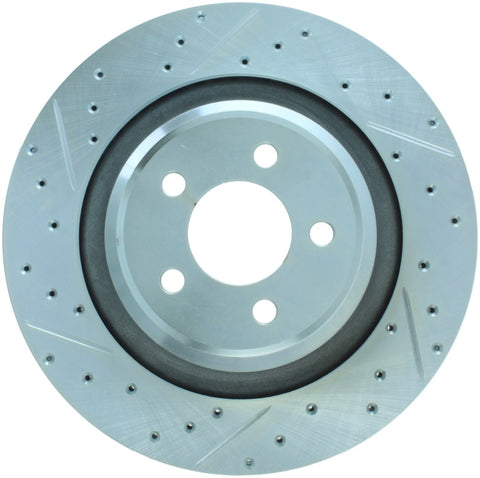 StopTech Select Sport 2014 Dodge Challenger Slotted and Drilled Right Rear Brake Rotor