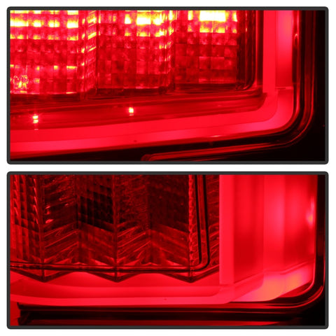 Spyder 18-19 Ford F-150 (w/Blind Spot Sensor) LED Tail Lights - Red Clear (ALT-YD-FF15018-LED-RC)