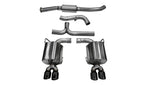 Corsa 11-13 Subaru Impreza Sedan STI 2.5L Turbo Manual Black Sport Cat-Back Exhaust