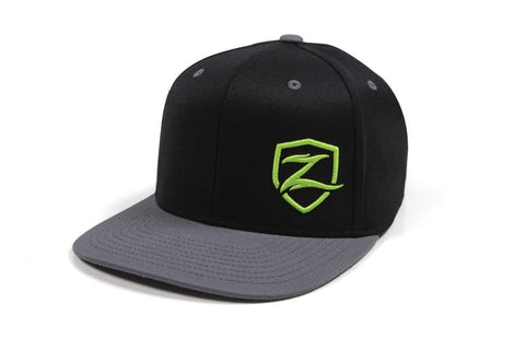 Zone Offroad Black Flatbill Hat - Snapback