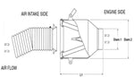 BMC Universal Direct Intake Air System Induction Kit 85mm Diameter (Displacement Over 1600cc)