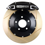 StopTech 06-09 Honda S2000 ST-40 Black Calipers 328x28mm Slotted Coated Rotors Front Big Brake Kit