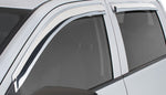 Stampede 2004-2015 Nissan Titan Crew Cab Pickup Tape-Onz Sidewind Deflector 4pc - Chrome