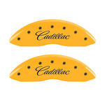 MGP 4 Caliper Covers Engraved F & R Cadillac Yellow Finish Black Char 2004 Cadillac Escalade EXT