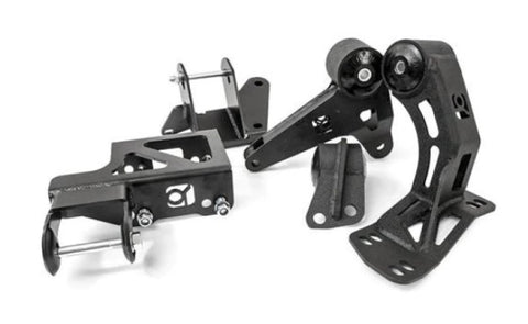 Innovative 94-01 Integra K-Series Black Steel Mounts 95A Bushings (Not K24 Trans)