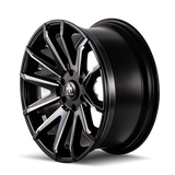 Mayhem 8109 Crossfire 20x9.5 / 6x139.7 BP / 10mm Offset / 106mm Hub Black w/ Milled Spokes Wheel