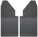 Husky Liners Universal 14in W Black Top & Weight Kick Back Mud Flaps