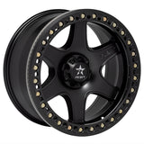 RBP 50R Cobra 17x9.0 5x114.3 BP / 5 BS 0mm Offset 78mm CB (Hub Centric) Black w/Black Ring Wheel