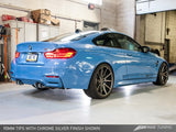 AWE Tuning BMW F8X M3/M4 Non-Resonated Track Edition Exhaust - Chrome Silver Tips (90mm)